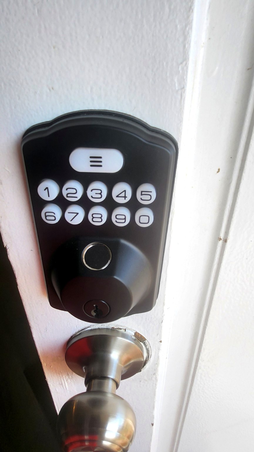 Electronic keypad entry